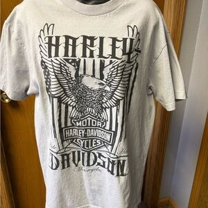 Harley-Davidson White Graphic Tee